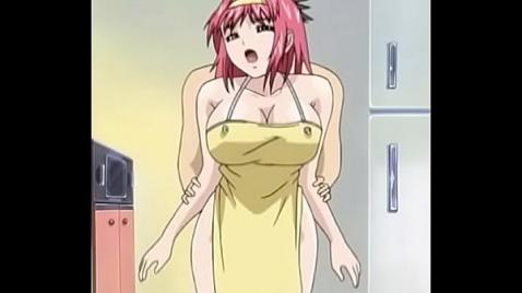Uma beleza hentai lânguida executa danças eróticas para nós